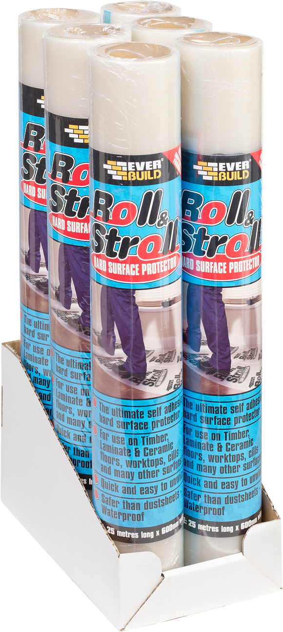 Roll & Stroll Hard Surface Protector 25M X 600MM Roll